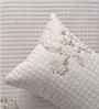 6Pc Cloud Pink Ebroidered Comforter Bundle With Quilted Bedcover,Pillow Shams & Cushions