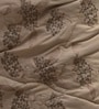 6Pc Sand Ebroidered Comforter Bundle With Quilted Bedcover,Pillow Shams & Cushions