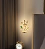 6W Gold Crystal Leaf Pendant Light