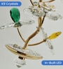 6W Gold Crystal Leaf Pendant Light