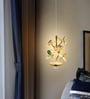 6W Gold Crystal Leaf Pendant Light