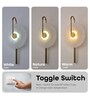 6W Modern Glass LED Wall Lamp with 3 Light Modes