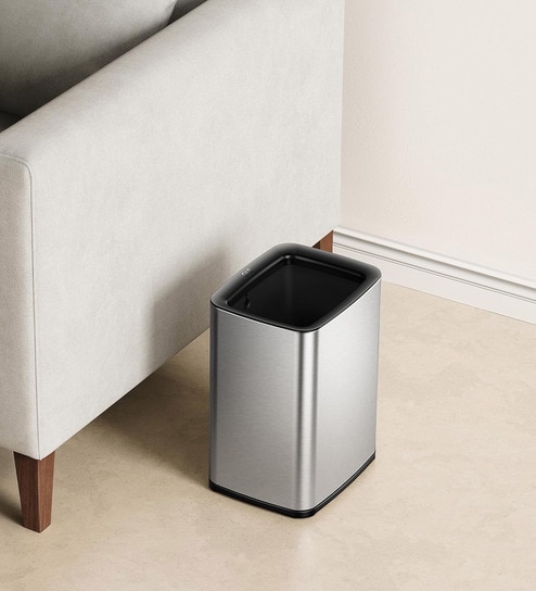 7 Litre Metallic Stainless Steel Dustbin