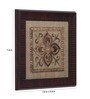 Brown Beads Raw Silk Framed Wall Art