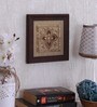 Brown Beads Raw Silk Framed Wall Art