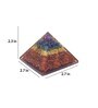 7 Chakra Pyramid Prism Stone Table Accent