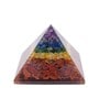 7 Chakra Pyramid Prism Stone Table Accent