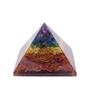 7 Chakra Pyramid Prism Stone Table Accent