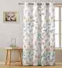 Multicolor Cotton Floral 7ft Door Curtain (1 Pc)