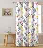 Multicolor Cotton Floral 7ft Door Curtain (1 Pc)