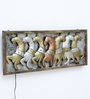 7 Horse Sun Chariot
Multicolour Iron Wall Art