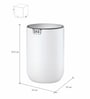 7 Litre Black Stainless Steel Dustbin