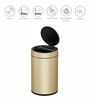 7 Litre Black Steel Stainless Steel Dustbin