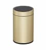 7 Litre Black Steel Stainless Steel Dustbin