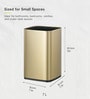 7 Litre Gold Stainless Steel Dustbin