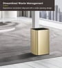 7 Litre Gold Stainless Steel Dustbin