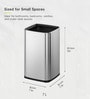7 Litre Metallic Stainless Steel Dustbin