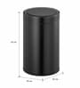 7 Litre Metallic Stainless Steel Dustbin