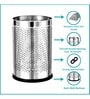 7 Ltr Silver Stainless Steel Open Top Dustbin