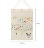 7 Pockets Fabric Wall Organiser Multicolour