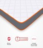 7-Zone Dual-Hard and Soft
 HR Foam 4 Inches Single Size Mattress in White
 Colour