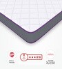 7-Zone With Posture Contour Tech. HR Foam 6 Inches Queen Size Mattress in White Colour