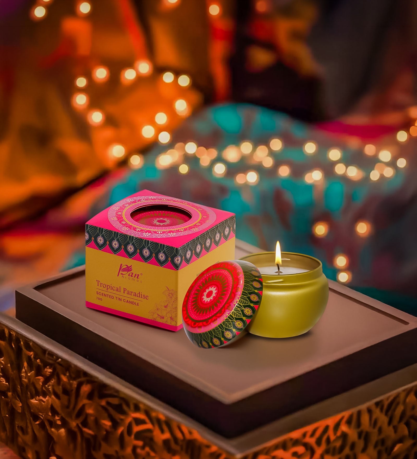 Tropical Paradise Scented Tin Candle 70g