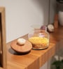 700 ml Halo Glass Jar with Acacia Wood Lid & Resin Knob