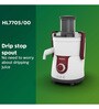 Philips 700W White Juicer Model No:(HL7705-00)