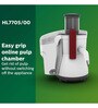 Philips 700W White Juicer Model No:(HL7705-00)
