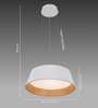 75W Drum Shape LED Ceiling Chandelier with 3 Color Modes