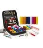 76 Portable Sewing Kit Box with 12 Pcs Thread Spools, Scissors, Thread Needles,Tape Measure for DIY