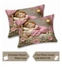 Grey 7D Digital Printed Baby Queen Size Bedsheet Sheet With 2 Pillow Covers