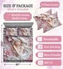 Pink 7D Digital Printed Girl Queen Size Bedsheet Sheet & 2 Pillow Covers