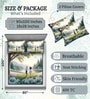 Green 7D Digital Printed Nature Queen Size Bedsheet Sheet Bedsheet with 2 Pillow Covers