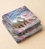 Purple 7D Digital Printed Elephant Queen Size Bedsheet Sheet with 2 Matching Pillow Covers