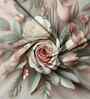 7D Printed Floral Microfiber Queen Size Double Bedsheet with Pillow Covers
