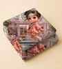 7D Printed Girl & Cafe Microfiber Queen Size Double Bedsheet with Pillow Covers