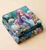 7D Printed Ocean Shells Kids Microfiber Queen Size Double Bedsheet with Pillow Covers