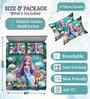 7D Printed Ocean Shells Kids Microfiber Queen Size Double Bedsheet with Pillow Covers