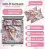 7D Printed Princess Floral Microfiber Queen Size Double Bedsheet with Pillow Covers