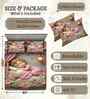 7D Printed Sleeping Doll Microfiber Queen Size Double Bedsheet with Pillow Covers