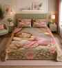 7D Printed Sleeping Doll Microfiber Queen Size Double Bedsheet with Pillow Covers