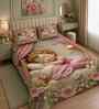 7D Printed Sleeping Doll Microfiber Queen Size Double Bedsheet with Pillow Covers