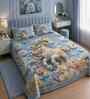 7D Printed Unicorn Microfiber Queen Size Double Bedsheet with Pillow Covers
