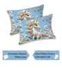 7D Printed Unicorn Microfiber Queen Size Double Bedsheet with Pillow Covers