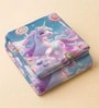 Purple 7D Digital Printed Unicorn Queen Size Bedsheet Sheet with 2 Matching Pillow Covers