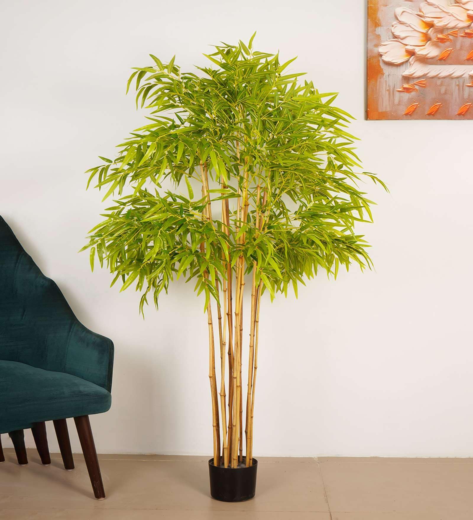 7Ft Artificial Bamboo Tree Plant with Pot