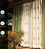 7ft Pack of 4 Sage and Mustard Handwoven Cotton Curtain Set Marigold Collection 7ft Pack of 4 Sage and Mustard Handwoven Cotton Curtain Set Marigold Collection