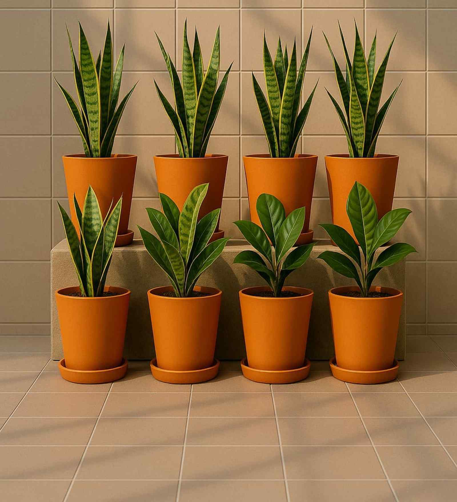 8 Pcs Red Terracotta 5.5 Inchs Planters